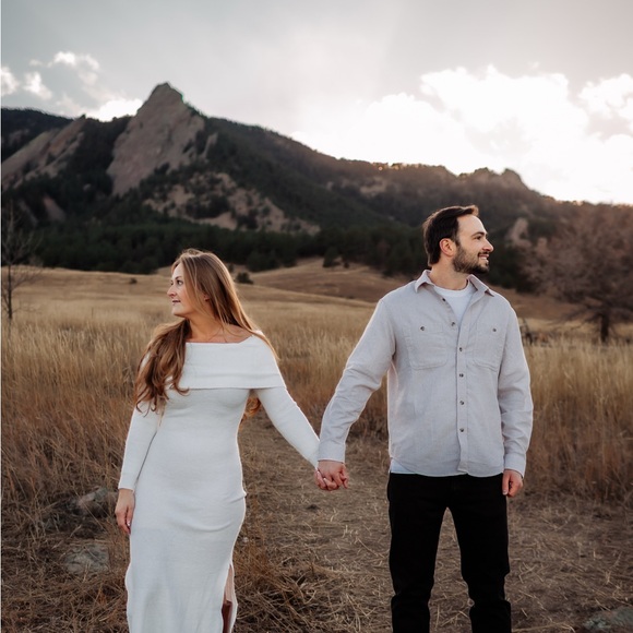 12th Tribe Cream Off-Shoulder Maxi Dress - Picture 5 of 5